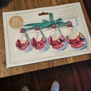 Santa Claus Nesting Measuring Spoons. Winters Delight By Meritage.Cooking/baking